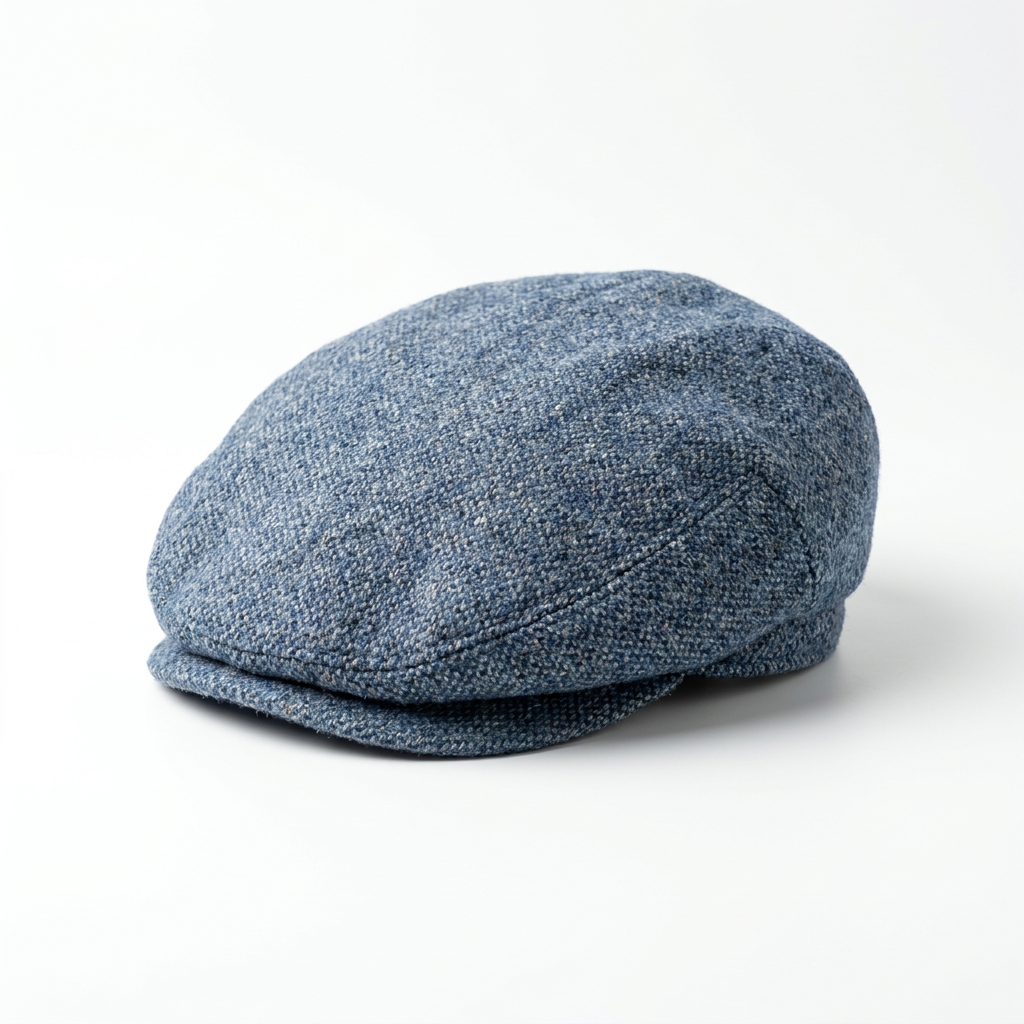 Schiebermütze Schurwolle - Blau