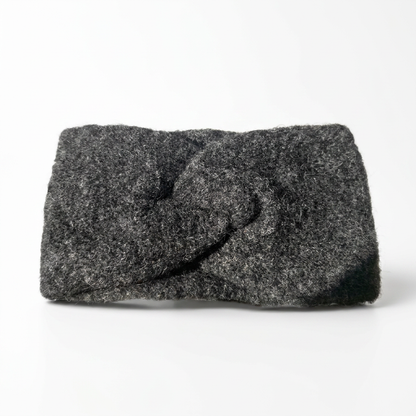 Stirnband Aplaca / Merino - Anthrazit meliert