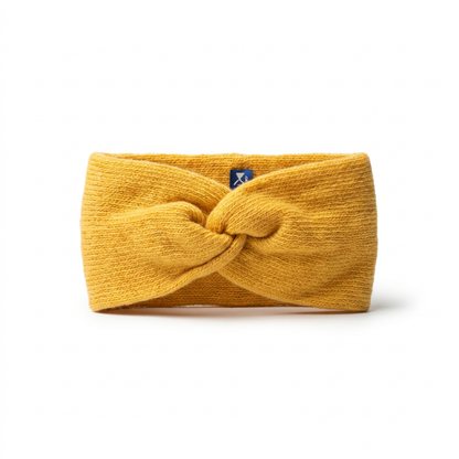 Stirnband Merino / Cashmere - Gelb
