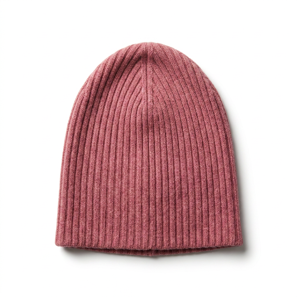 Beanie gerippt - Rosa