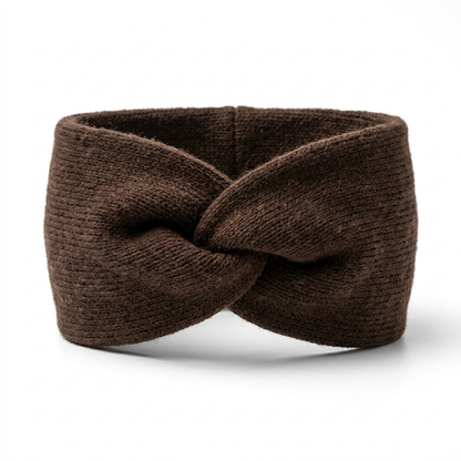 Stirnband Merino / Cashmere - Braun