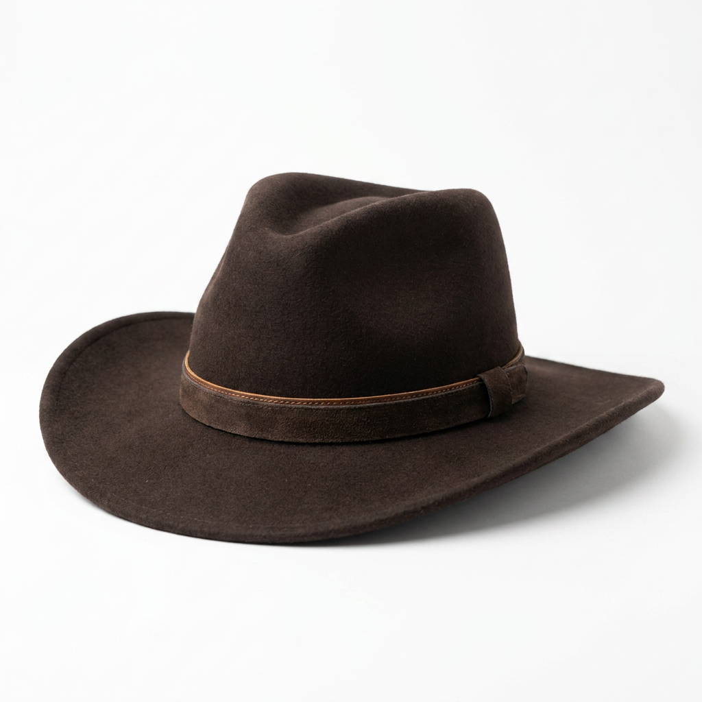 Herren Wollfilzhut Traveller Style extra breit - Braun