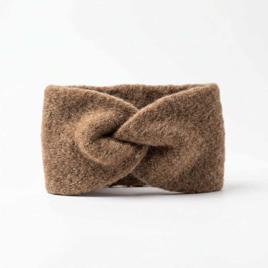 Stirnband Aplaca / Merino - Braun
