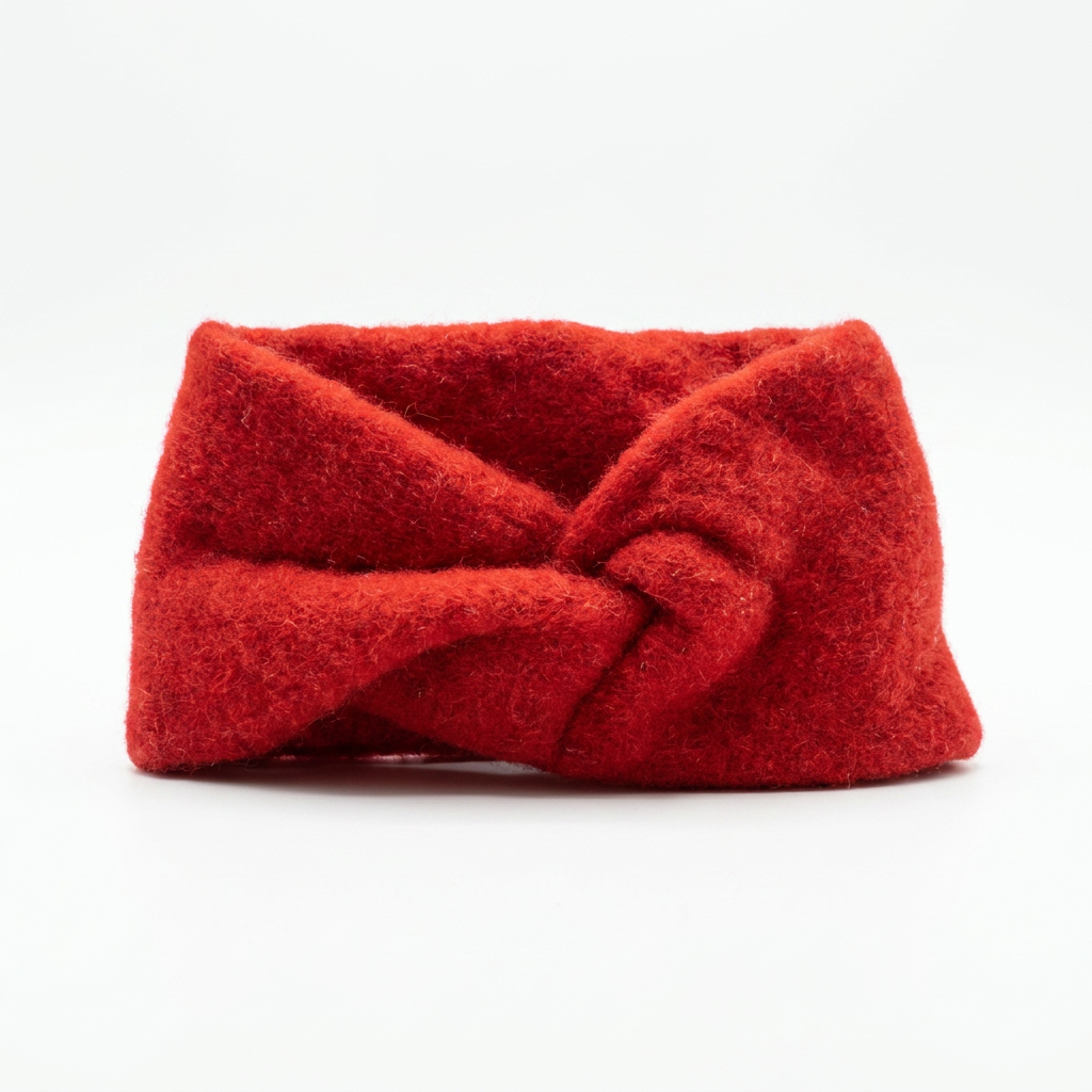 Stirnband Aplaca / Merino - Rot