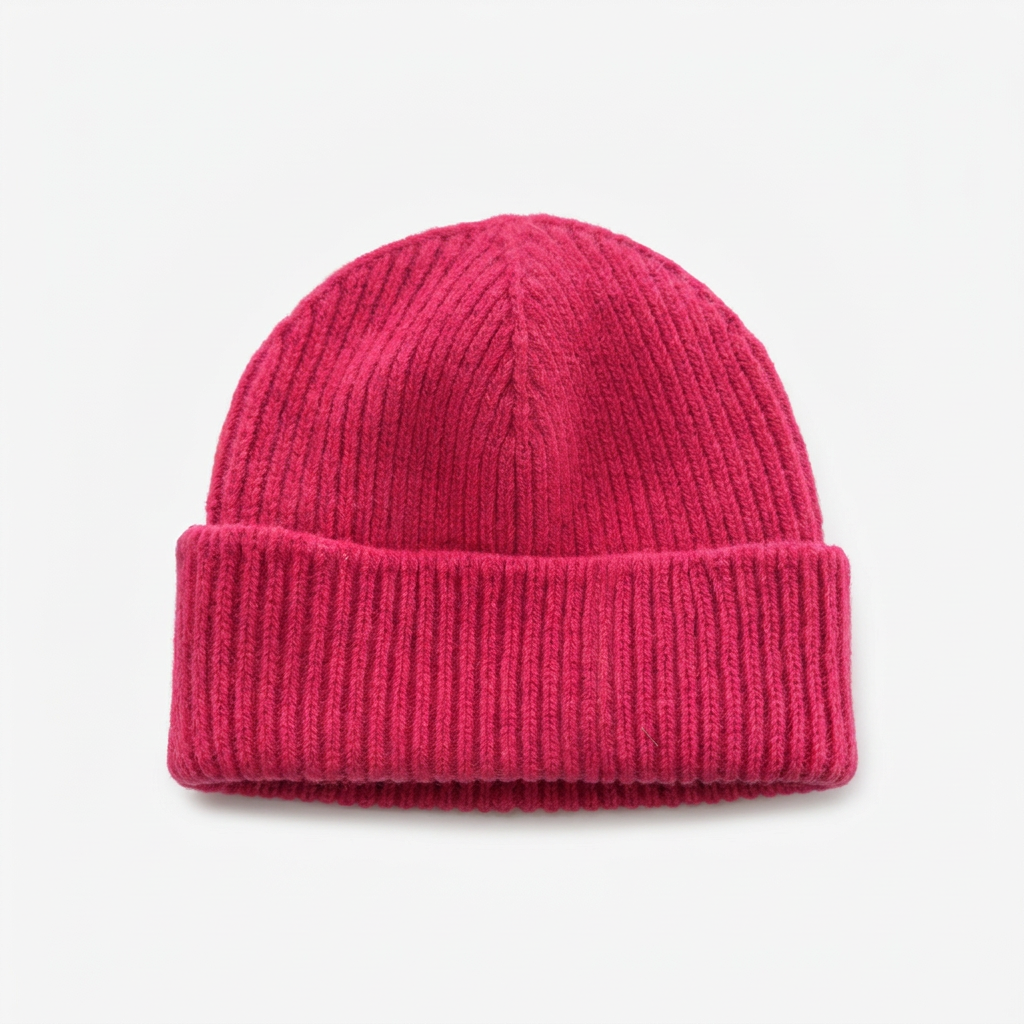 Umschlagmütze kurz - Fuchsia