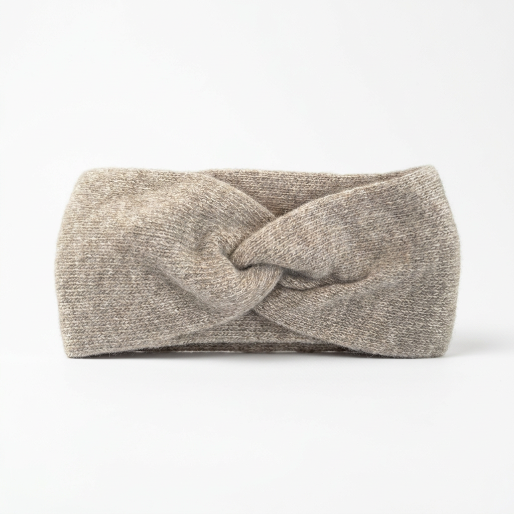 Stirnband Merino / Cashmere - Natur