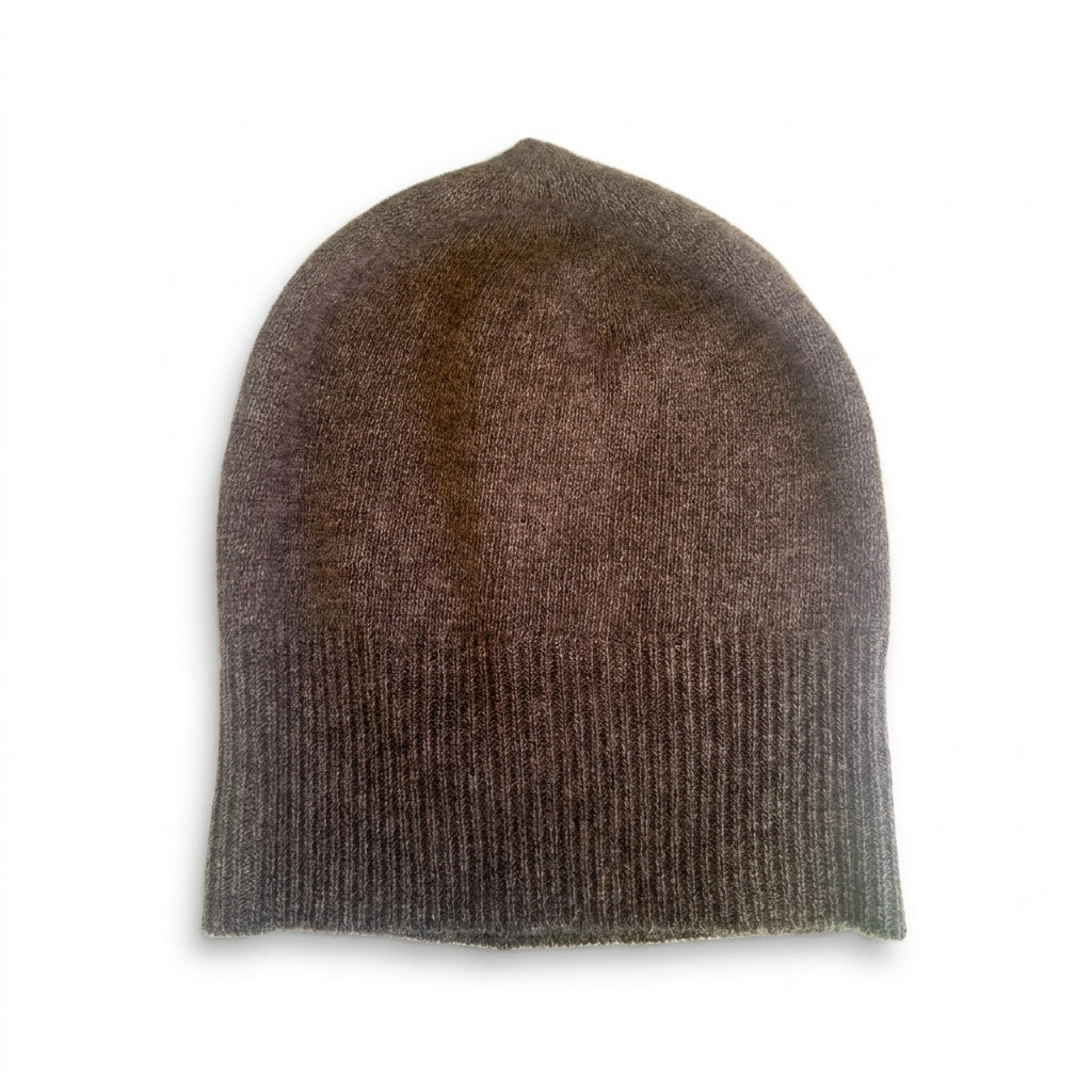 Beanie teils gerippt - Macchiato