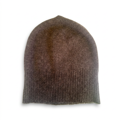 Beanie teils gerippt - Macchiato