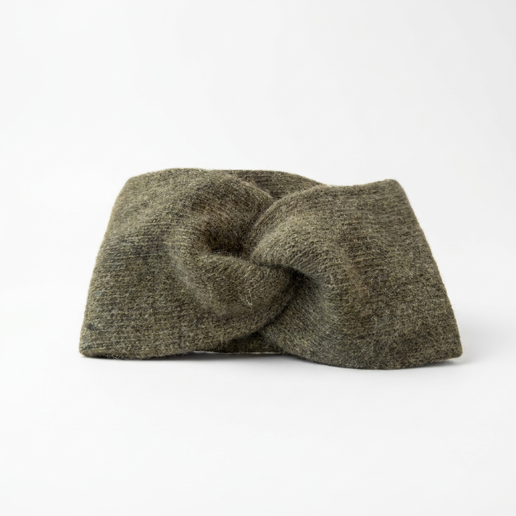Stirnband Merino / Cashmere - Oliv
