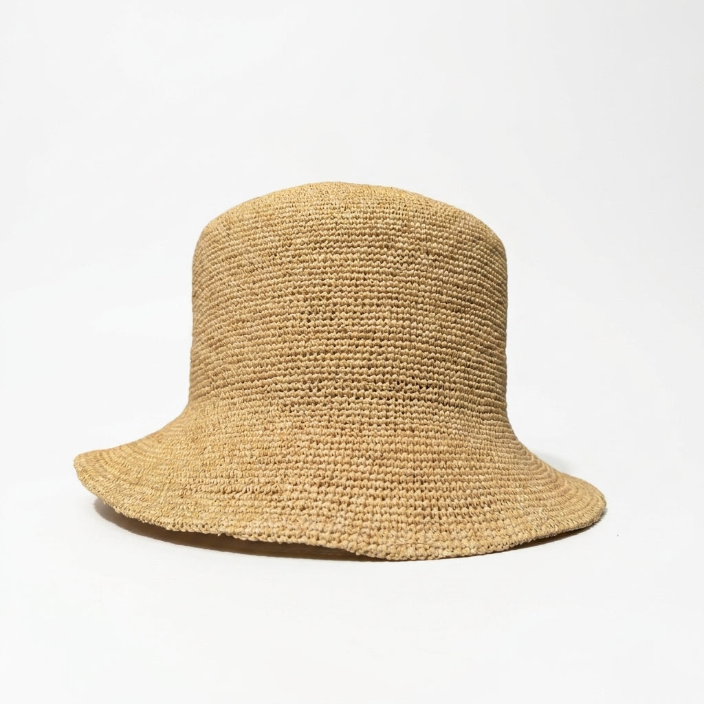 Raffiastrohhut Fischerhutstyle - Farbe Natur