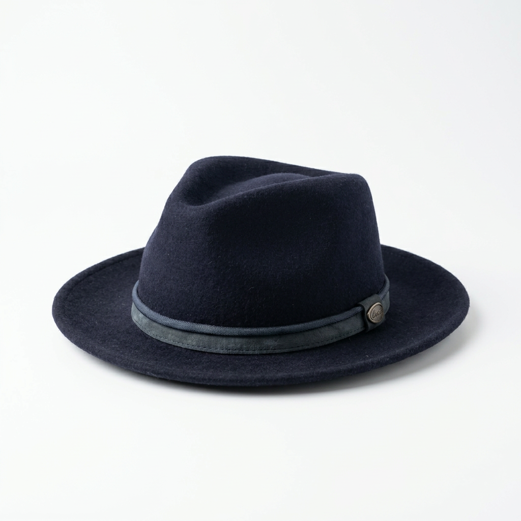 Herren Wollfilzhut Traveller Style breit - Navy