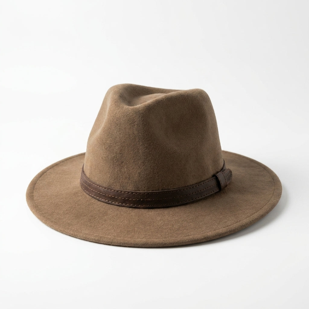 Herren Wollfilzhut Traveller Style breit - Natur
