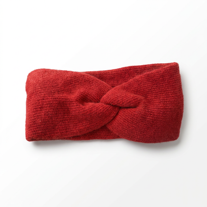 Stirnband Merino / Cashmere - Rot