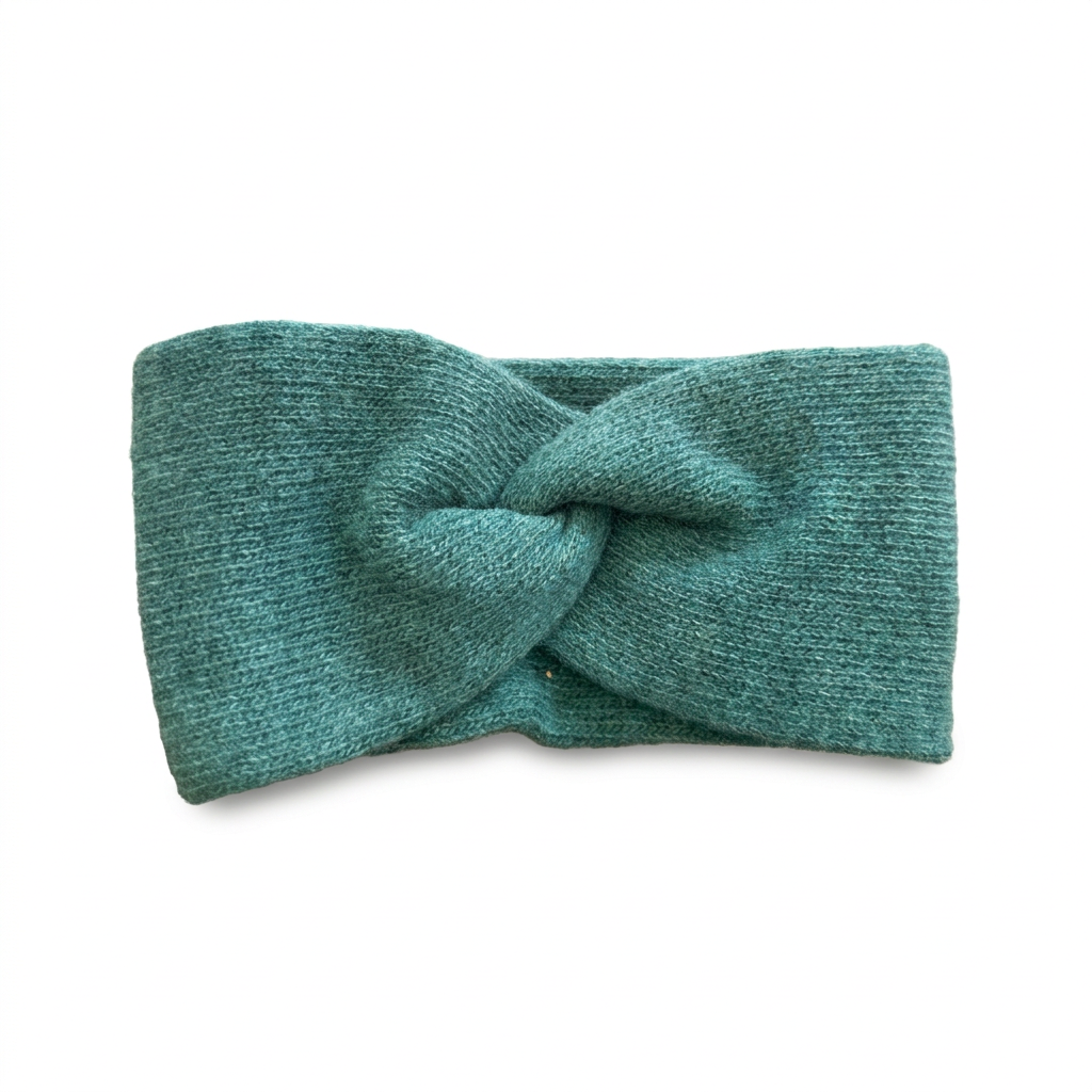 Stirnband Merino / Cashmere - Türkis