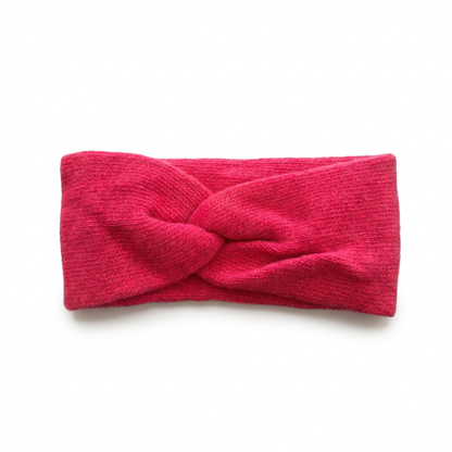 Stirnband Merino / Cashmere - Fuchsia