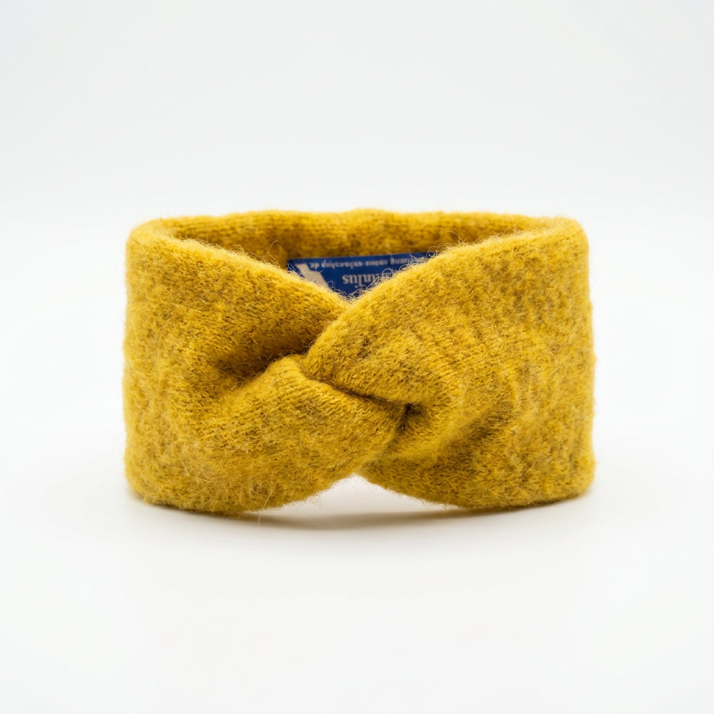 Stirnband Aplaca / Merino - Gelb