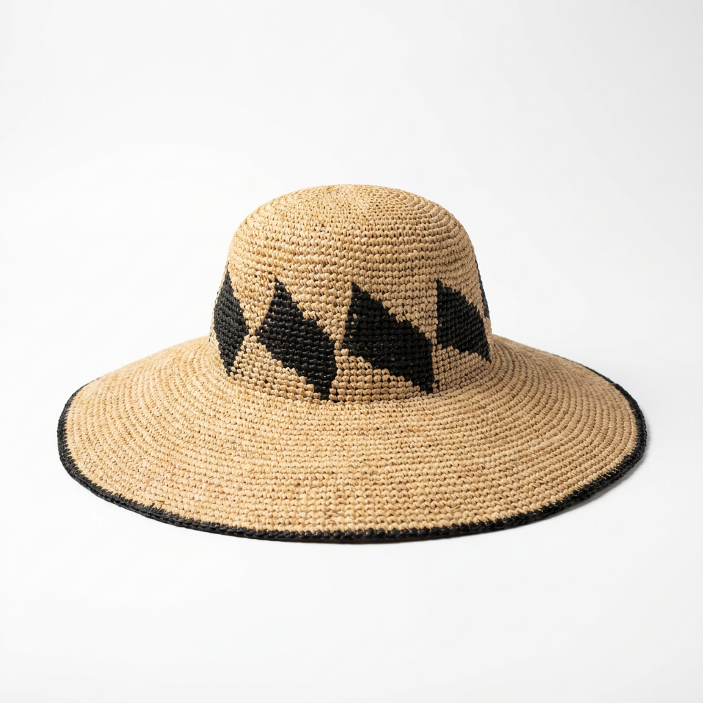 Rueckansicht Flapper Strohhut