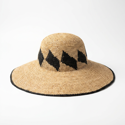 Rueckansicht Flapper Strohhut