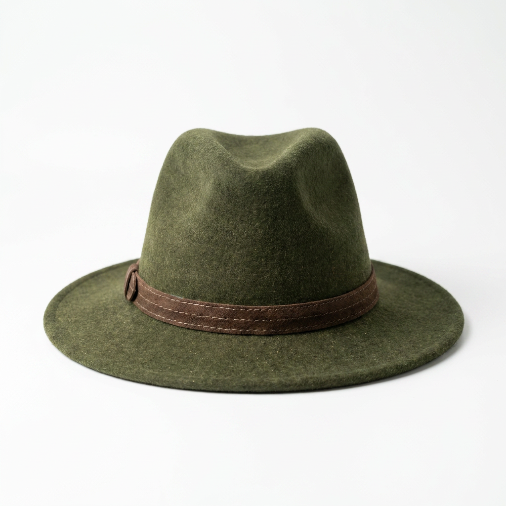 Herren Wollfilzhut Traveller Style breit Rückansicht