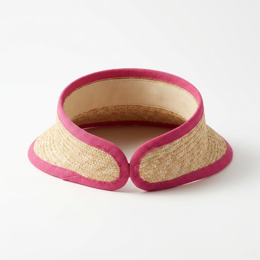 Stroh-Visor Natur Rückansicht