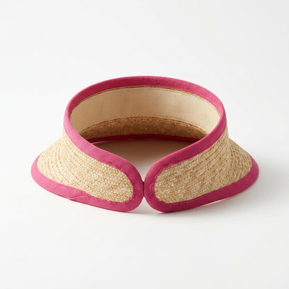 Stroh-Visor Natur Rückansicht