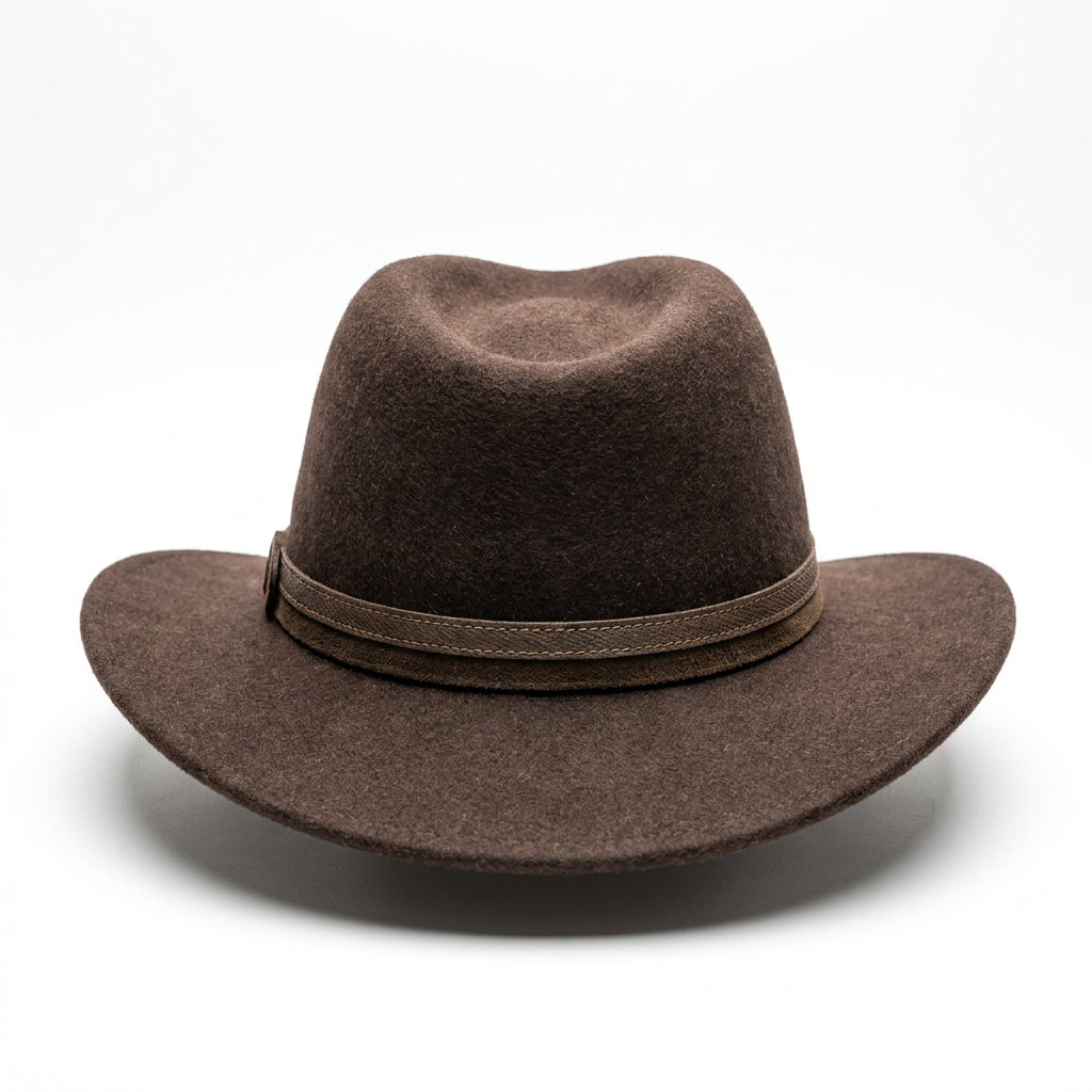 Rückansicht Herren Wollfilzhut Traveller Style Braun