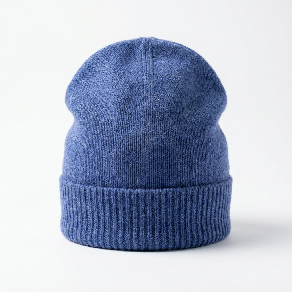 Beanie teils gerippt Rückansicht