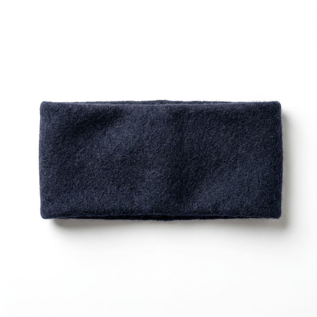 Stirnband Merino / Cashmere in Navy Rückansicht