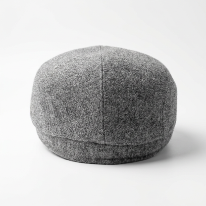 Flatcap Hellgrau Rückansicht