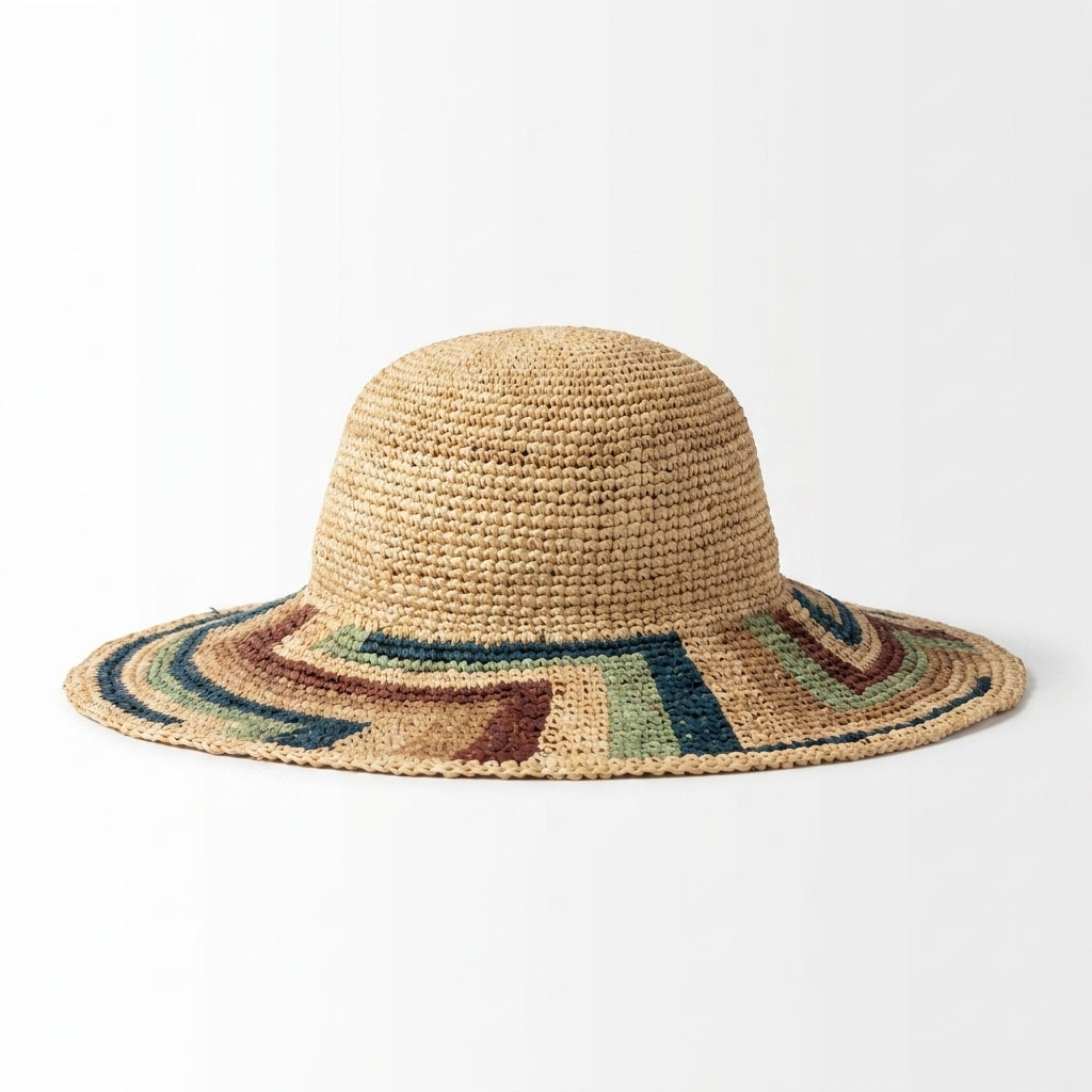 Rückansicht des Strohhuts Flapper