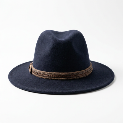 Herren Wollfilzhut Traveller Style Rückansicht