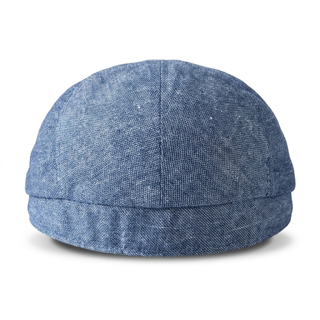 Flatcap in Jeans meliert Rückansicht