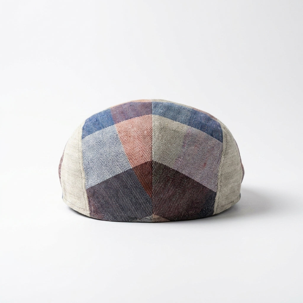 Flatcap aus Leinen Rückansicht