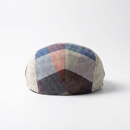Flatcap aus Leinen Rückansicht