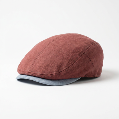 Flatcap aus Leinen Vorderansicht