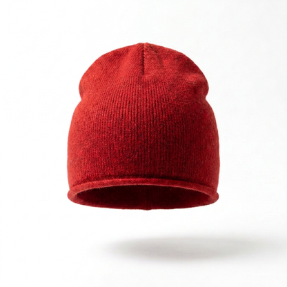 Beanie in Rot Vorderansicht