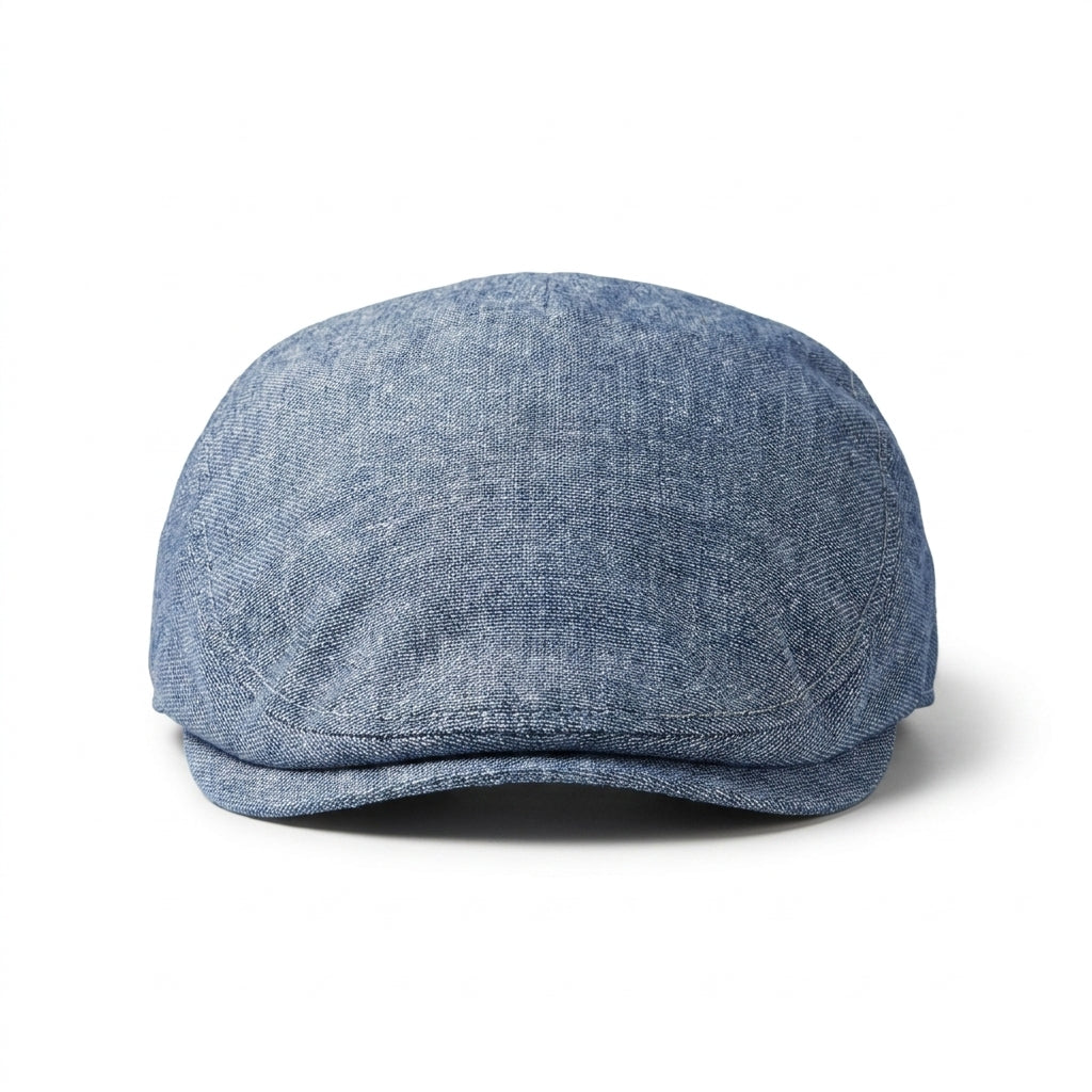 Flatcap in Jeans meliert Vorderansicht