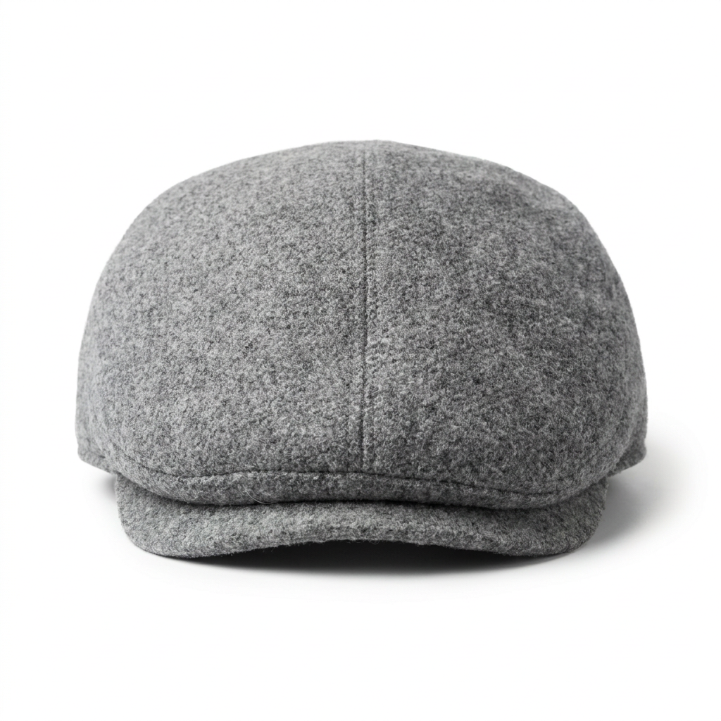 Flatcap Hellgrau Vorderansicht