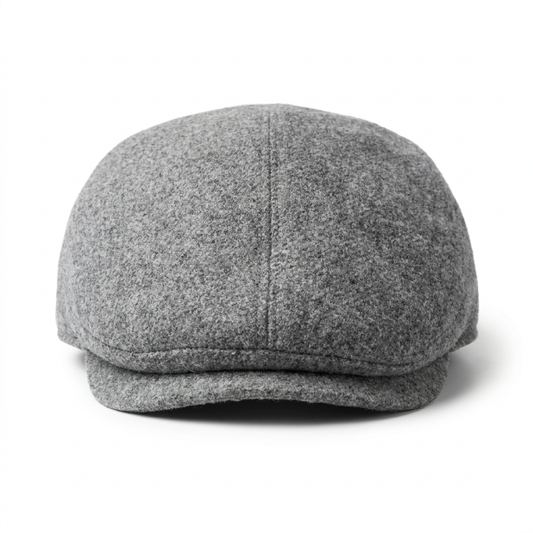 Flatcap Hellgrau Vorderansicht