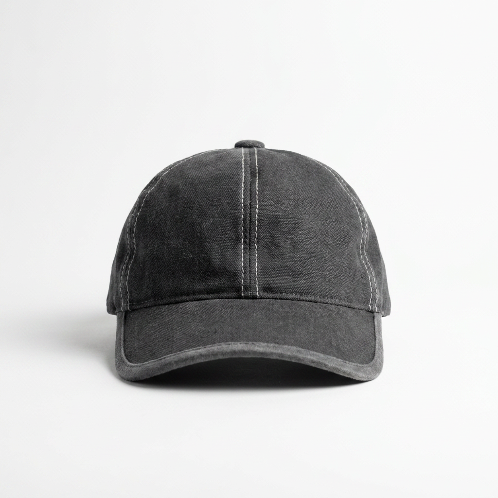 Baseballcap Anthrazit meliert Vorderansicht