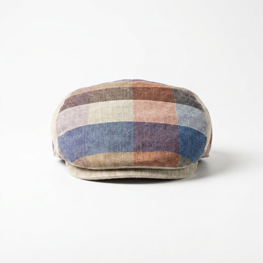 Flatcap aus Leinen Vorderansicht