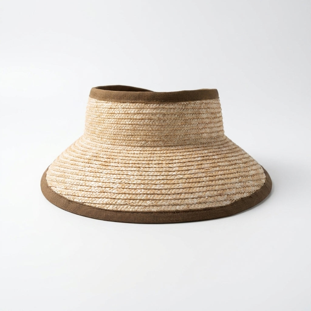 Stroh-Visor Natur Vorderansicht