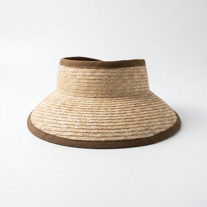 Stroh-Visor Natur Vorderansicht