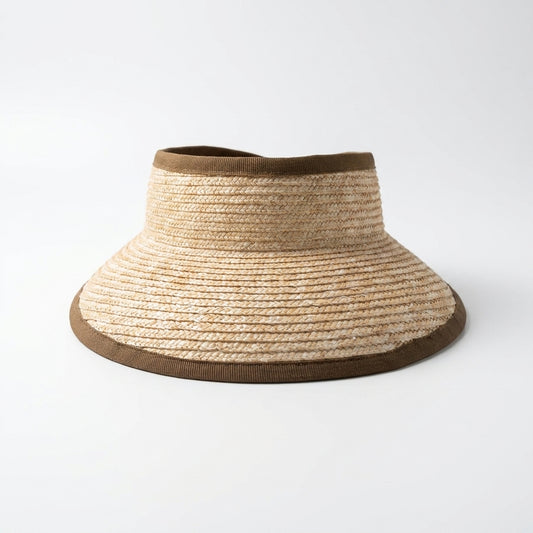 Stroh-Visor Natur Vorderansicht