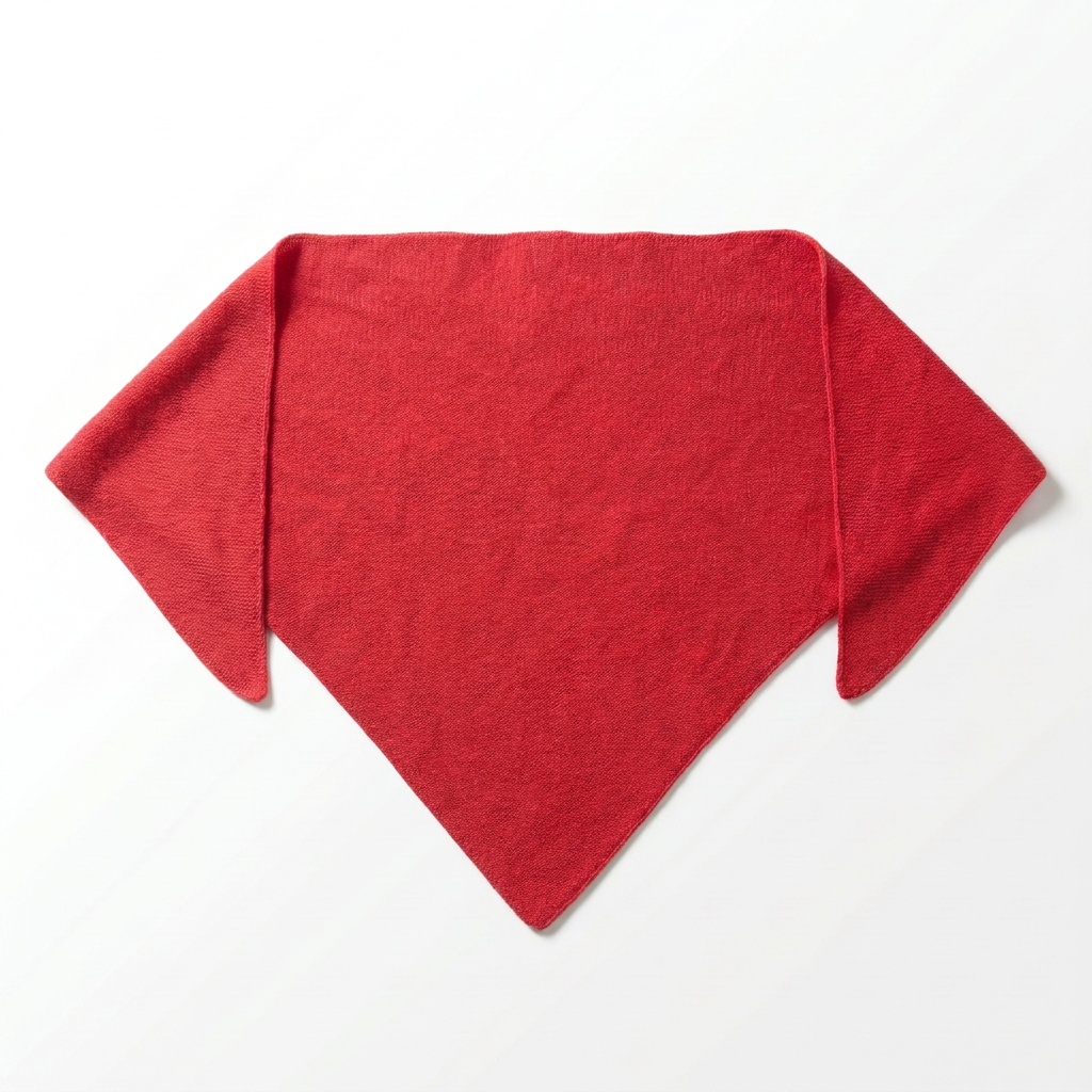 Vorderansicht großes Dreieckstuch aus Merino und Cashmere