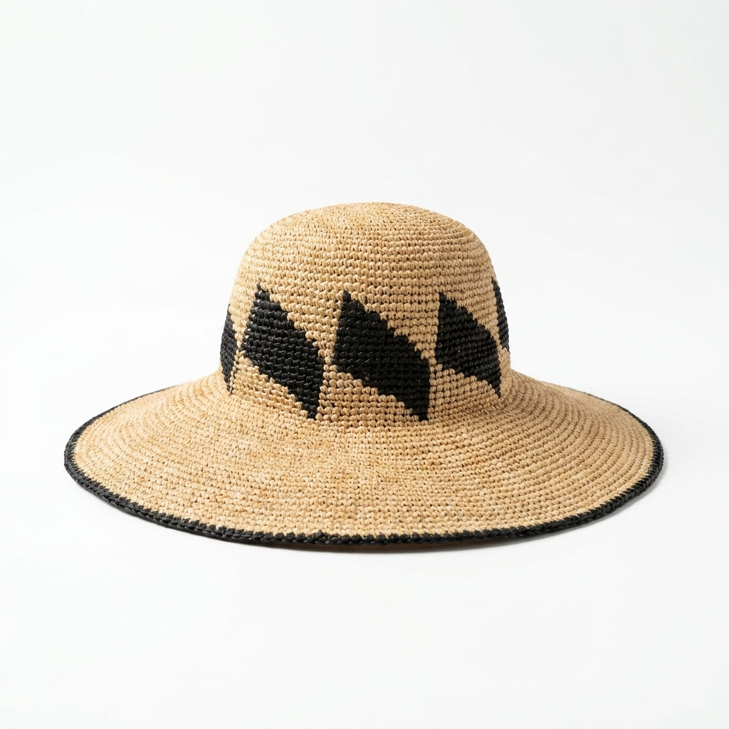 Vorderansicht Flapper Strohhut