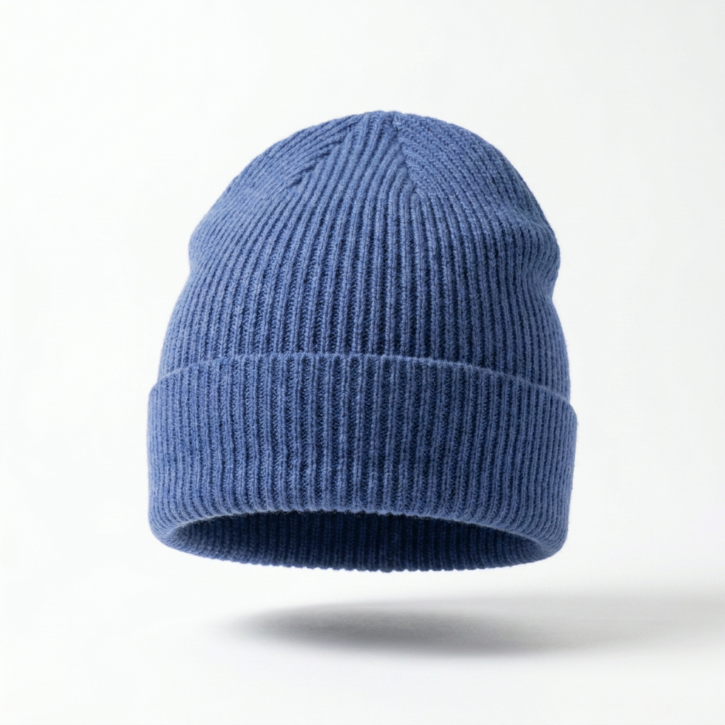 Beanie teils gerippt Vorderansicht