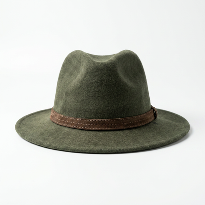 Herren Wollfilzhut Traveller Style breit Vorderansicht