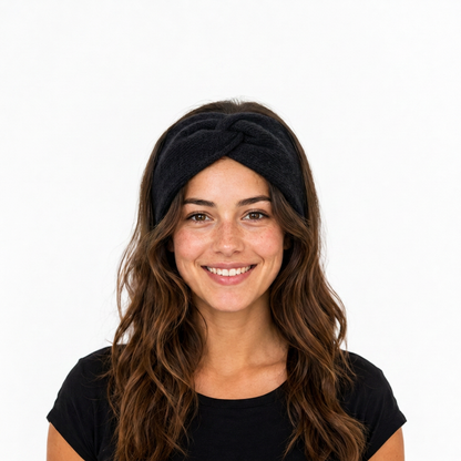 Stirnband Merino / Cashmere - getragen