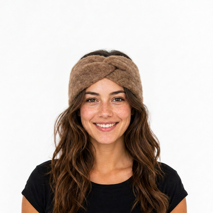 Stirnband Aplaca / Merino - getragen